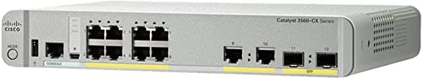 Cisco Interruptor Base Ip De Datos Del Catalizador 3560-Cx De Ws-C3560Cx-8Tc-S De 8 Puertos