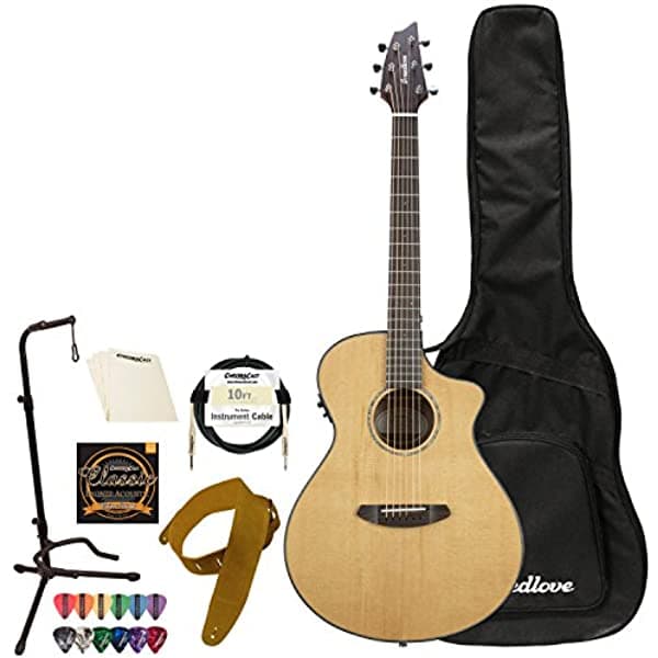 Breedlove Pursuit Concert CE Red Cedar-Mahogany Guitarra Electroacústica con Accesorios ChromaCast DSCO01CESSMA-KIT-2