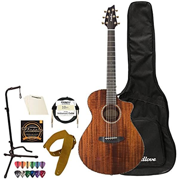 Breedlove Pursuit Exotic Concert Ce Koa-Koa Guitarra Electroacústica Con Accesorios Chromacast PSCN01CEKOKO(2)-KIT-2