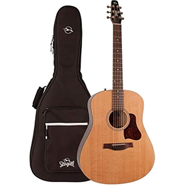 Seagull S6 Original Dreadnought - Guitarra Acústica Con Bolsa De Gaviota Dreadnought