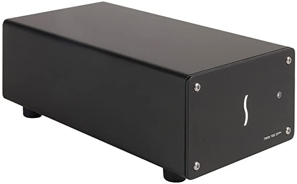 Sonnet Technologies Twin10Gc-Sfp-T3 Twin 10 G Sfp Thunderbolt 3 A Dual 10 Gigabit Ethernet Adapter (Sfps Se Vende Por Separado)