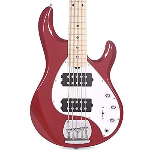 Sterling Ray5HH StingRay5 HH Bajo Eléctrico de 5 Cuerdas Candy Apple Red RAY5HH-CAR-M1