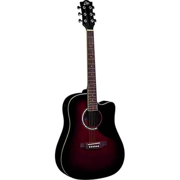 EKO Guitars Guitarra Electroacústica de 6 Cuerdas para Diestros Red Sunburst (06216620)