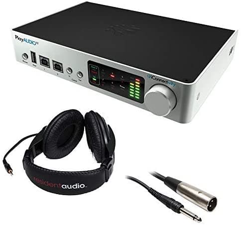 Iconnectivity Playaudio12 Usb Audio E Interfaz Midi Con Auriculares Estéreo R100 (Negro) Y Cable Xlr-Trs PA12