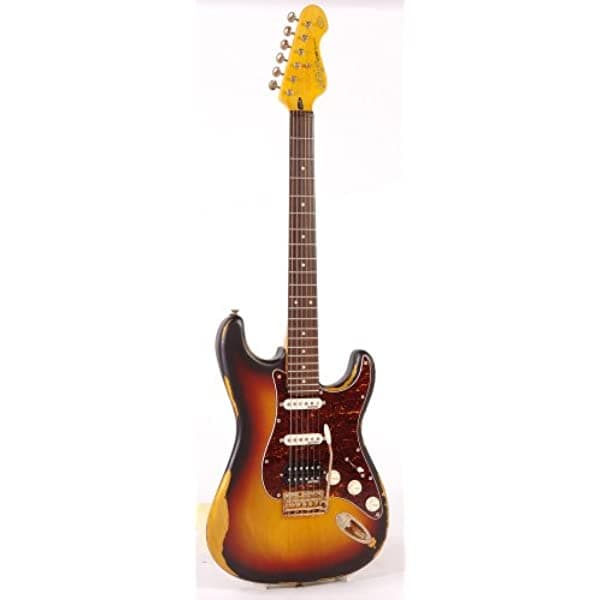 Vintage Clásico Guitarras Icon V6 - Guitarra Eléctrica Color Sunburst V6HMRSB