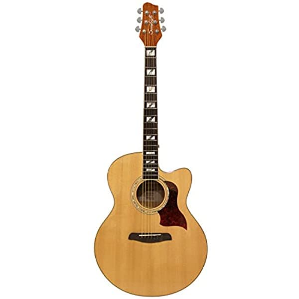 Sawtooth Maple Series Electroacústica Cutaway Jumbo Guitarra ST-MPL-AEJC