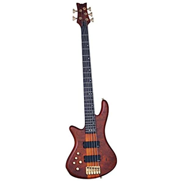 Schecter Stiletto Studio-5 Bajo Eléctrico (5 Cuerdas Zurdos Satén Miel) Stiletto Studio-5 LH/Honey Satin (HSN)
