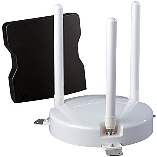 Winegard Wf-3000 White Connect Wf1 Extensor De Wifi (Internet Rv Seguro 3 Antenas De Gran Rendimiento Potenciador De Wifi Rv Unidad De Exterior Blanca) Wifi Blanco (White Odu)