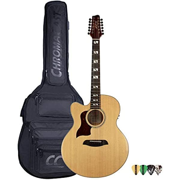 Sawtooth Maple Series - Guitarra Acústica Con 12 Cuerdas Izquierdo ST-MPL-AEJC-12-LH-KIT-3