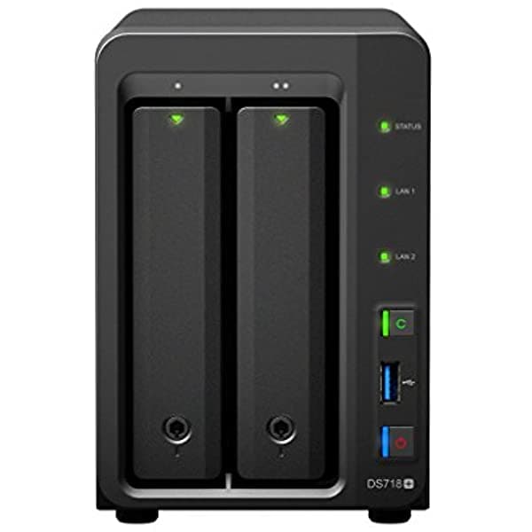 Synology Diskstation Ds718+ Servidor Nas Para Empresas Con Cpu Intel Celeron Memoria De 6 Gb Almacenamiento En Disco Duro De 4 Tb Sistema Operativo Synology Dsm DS71813
