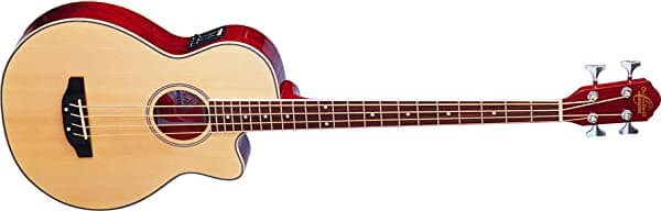 Oscar Schmidt Ob100N-A-U - Bajo Acústico Eléctrico De 4 Cuerdas Con Bolsa De Transporte Color Natural