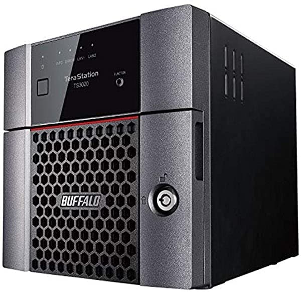 Buffalo TeraStation 3220DN NAS de Escritorio de 2 Bahías de 8 TB (2 X 4 TB) con Discos Duros HDD NAS Incluidos 2.5 GbE / Almacenamiento Conectado a Red / Nube Privada / Almacenamiento NAS / Almacenamiento en Red / Servidor de Archivos TS3220DN0802