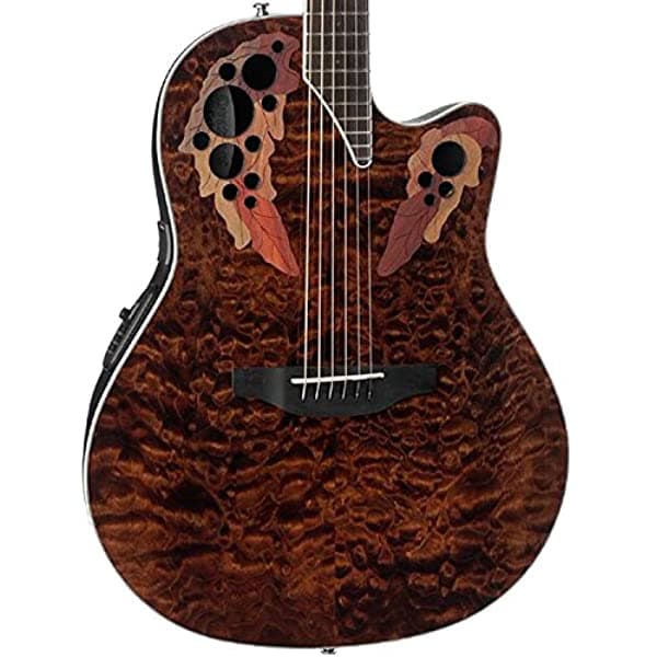 Unknown Ovation Celebrity Elite Plus - Guitarra Electroacústica (Tapa de Arce Tiger Eye) CE48P-TGE