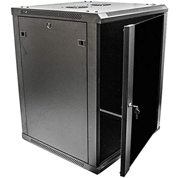 Navepoint 15U Deluxe It - Armario De Pared Para Servidores (19 Pulgadas Puerta De Cristal 24.0 In) Color Negro 400478359