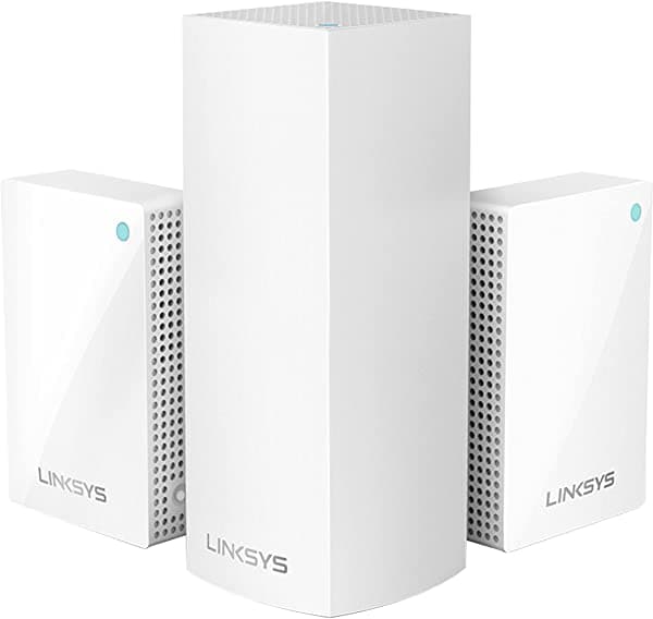 Linksys Velop Whw0203P - Sistema Wifi De Malla Para El Hogar Hasta 5000 Pies Cuadrados Router Wifi 5 + Paquete De Extensor Wifi