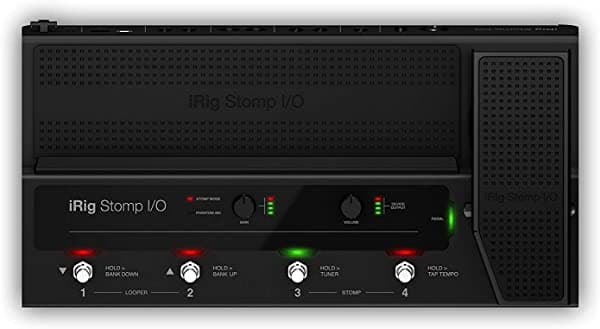 Ik Multimedia Irig Stomp I/O Usb Pedalera Controlador E Interfaz De Audio Para Mac Pc Iphone Y Ipad IP-IRIG-STOMPIO-IN