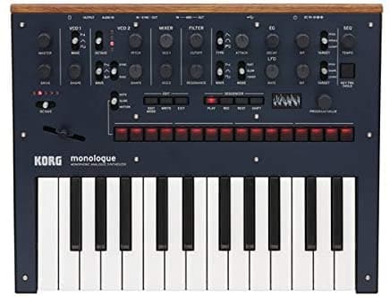 Korg Monologue - Sintetizador Analógico Monofónico Con Preajustes - Azul (Monologuebl)