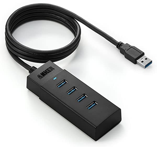 Anker Ah401 4-Port Usb 3.0 Superspeed Hub Con Cable 3.3-Foot AK-68ANHUB-LB4A