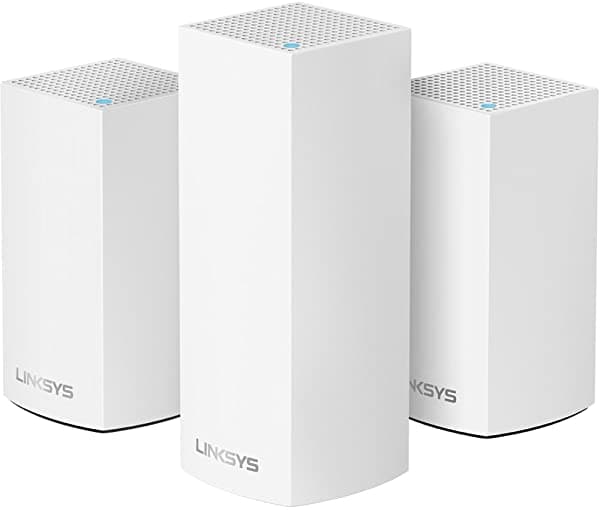 Linksys Whw0203 Velop Home Mesh Wi-Fi Sistema Bundle (Doble O Triple Banda) - Enrutador Wi-Fi/Extensor Wi-Fi Para Red De Malla De Todo El Hogar (3-Pack Blanco)