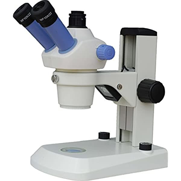 BestScope BS-3020T Microscopio Estéreo con Zoom Trinocular Oculares WF10X Ampliación 10X-45X Zoom 1X-4.5X Iluminación LED Superior e Inferior Platina Fija 110 V