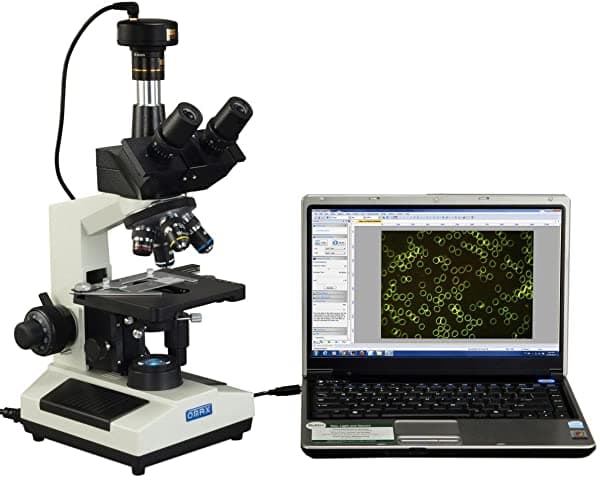 Omax 40 X -2500 X Darkfield Led Trinocular Compuesto Biológica Microscopio Con 3 Mp Cámara Digital M837ZL-A191-C30U