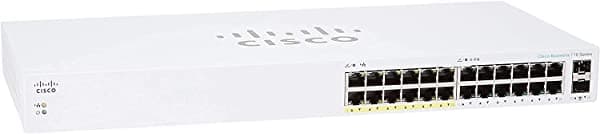 Cisco Business CBS110-24PP-NA - Switch No Administrado | 24 puertos GE | PoE parcial | 2x1G SFP compartido | garantía limitada de por vida