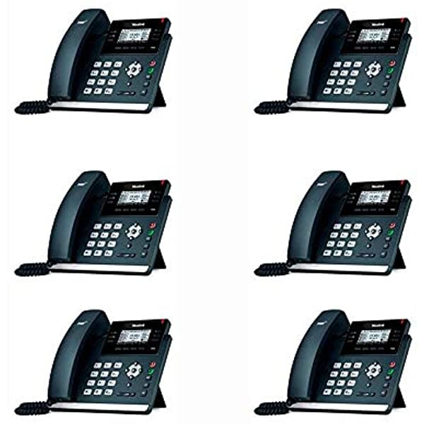Yealink IP Phone SIP-T42S Pack x6 Gigabit Ethernet de Doble Puerto Soporte PoE SIP-T42S x6