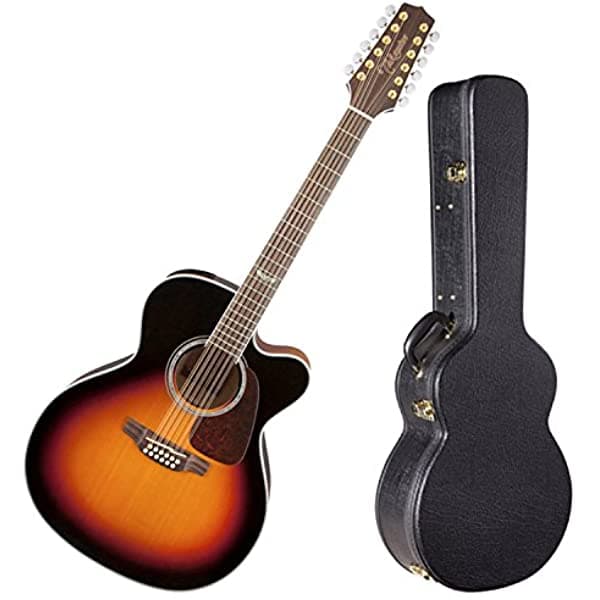 Takamine Gj72Ce-12Bsb Sunburst Jumbo - Gui Eléctrico Acústico (12 Cuerdas) Color Marrón Brillante GJ72CE-12SB BUNDLE