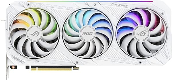Asus Rog Strix Nvidia Geforce Rtx 3080 V2 White Edition - Tarjeta Gráfica Para Juegos (Pcie 4.0 10Gb Gddr6X Lhr Hdmi 2.1 Displayport 1.4A Esquema De Color Blanco Diseño De Ventilador De Tecnología Axial 2.9 Ranuras) ROG-STRIX-RTX3080-O10G-WHITE-V2