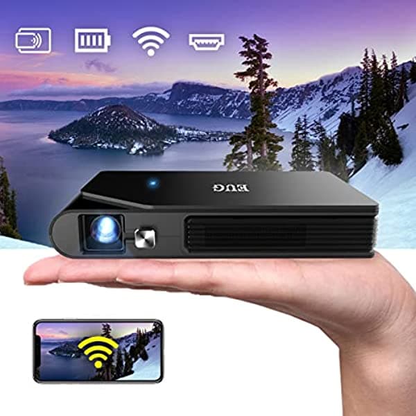 ZCGIOBN Native 1080P - Proyector Inteligente De Cine En Casa Proyector De Películas Inalámbrico Full Hd De 200 Pulgadas Para Exteriores Con Wifi Y Bluetooth Rj45 Proyector Led Android 9.0 8500Lm Para Videojuegos Teléfono Laptop Tv Stick Hdmi Usb