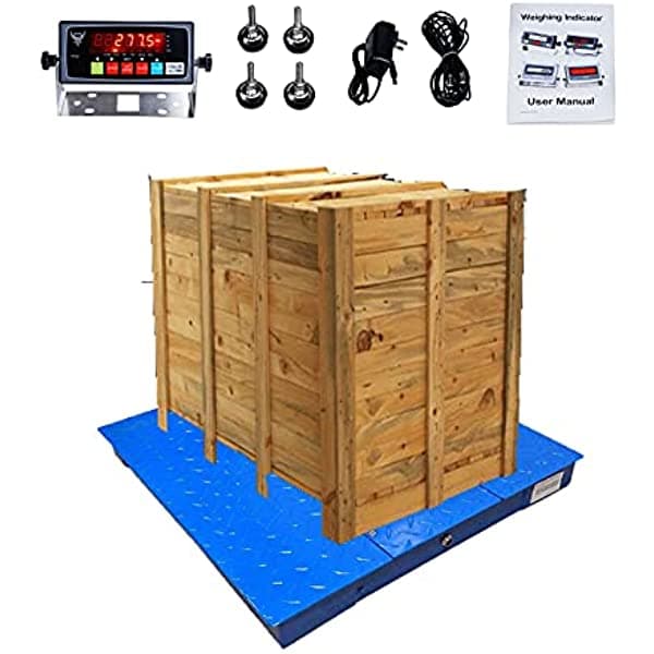 Pec Escala Industrial De Piso Precisión Digital Para Palés De Almacén 10000 Libras / 1 Lb