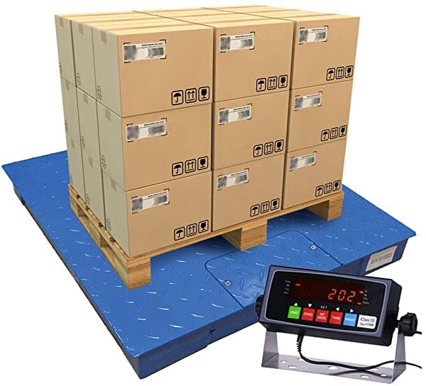 Pec Scales Báscula De Piso De Acero Báscula De Palé Precisa Con Indicador Digital Inteligente Para Envío De Almacén Y Pesaje Industrial Resistente (24.0 X 24.0 In)