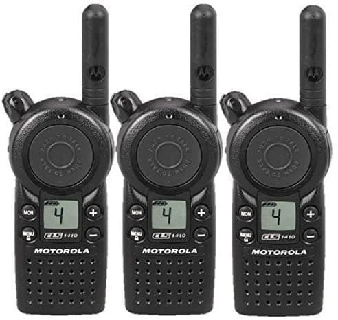Paquete De 3 Walkie Talkies De Radio De Dos Vías Motorola Cls1410 (Uhf) SG_B00TR774GU_US