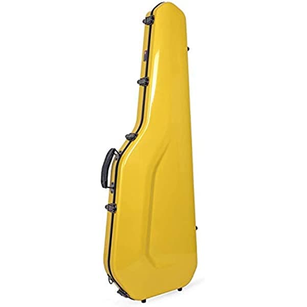 Crossrock Telecaster y Stratocaster - Funda Para Guitarra Eléctrica De Fibra De Vidrio Color Amarillo (Crf1020Gstyl)