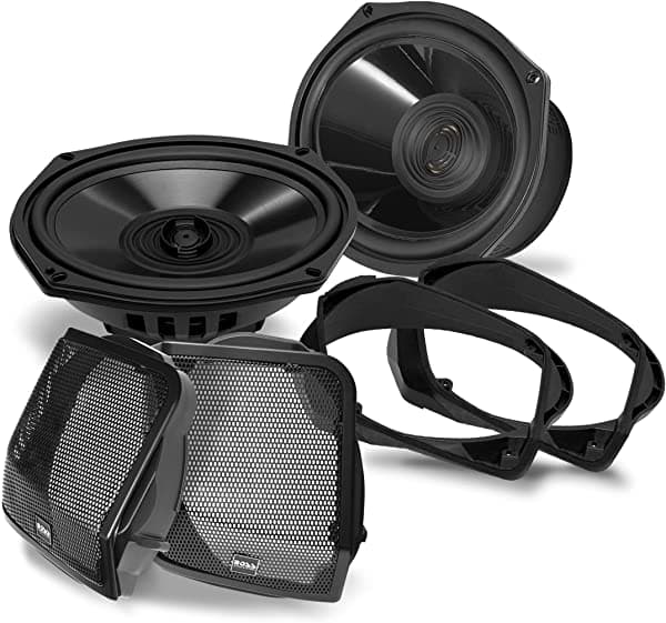 Boss Audio Systems Bhd98 Harley Davidson - Kit De Altavoces De Alforja De 6 X 9 Pulgadas Compatible Con Motocicletas Road Glide Y Street Glide 1998-2013 300 Vatios De Potencia Por Par Rango Completo 2 Vías Se Vende En Pares