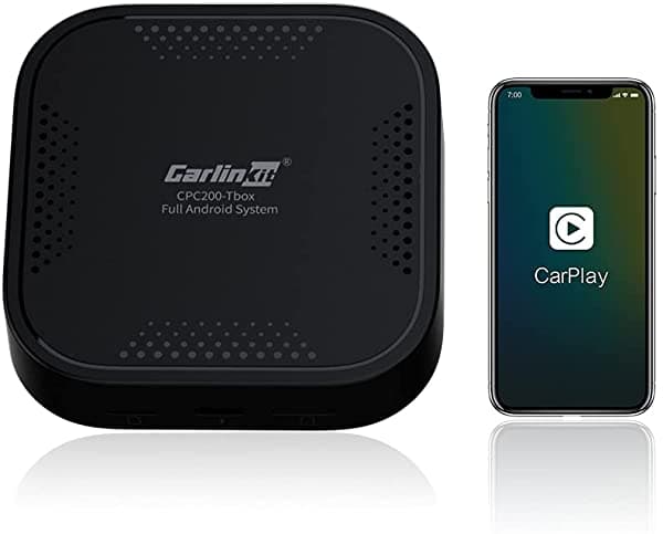 Carplay Carlinkit Ai Box - Adaptador Automático Android Inalámbrico Para Carplay Pantalla Táctil Con Cable Oem Compatible Con Sistema Android 4 Gb + 64 Gb 8 Core Netflix/Youtube Red 4G Integrada/Aplicaciones De Descarga De Google Play