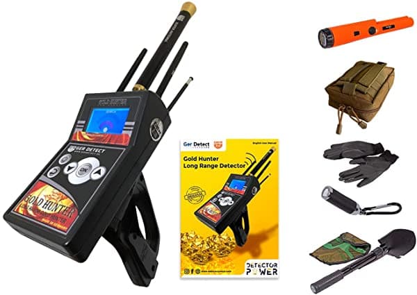 Ger Detect Gold Hunter 2022 Con 6 Sistemas De Búsqueda + Pinpointer Gp Gratis Kit Detector De Metales De Largo Alcance Para Adultos Y Detector De Oro Subterráneo Para Objetivo A Distancia Para Oro Plata Monedas Y Tesoro