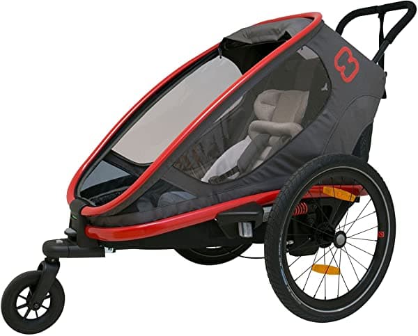 Hamax Outback - Remolque Para Bicicleta Infantil Y Cochecito De Bebé Con Asiento Reclinable