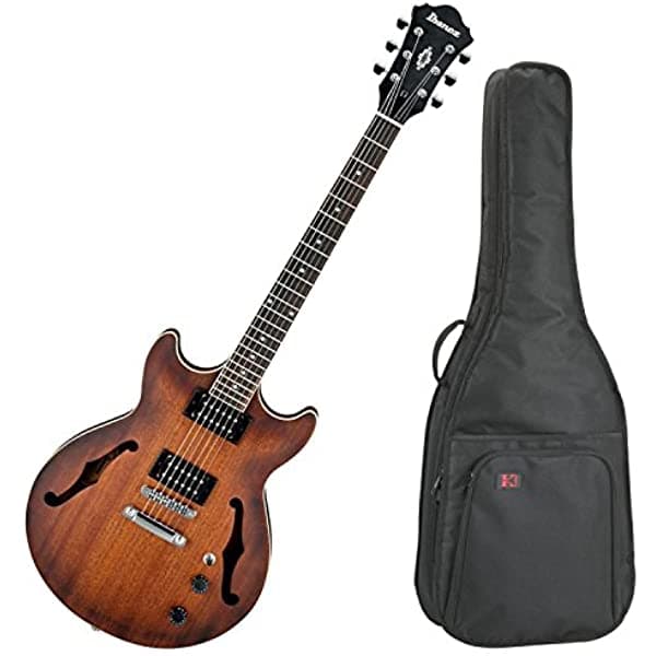 Ibanez Am53Tf Artcore - Guitarra Eléctrica Semihueca (Tobacco Flat) Con Funda AM53TF BUNDLE