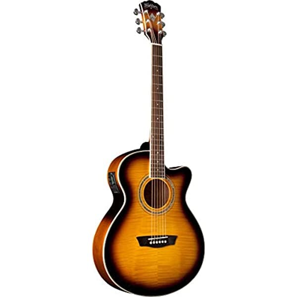 Washburn EA15ATB-A Guitarra Electroacústica Mini Jumbo Cutaway Tobacco Burst