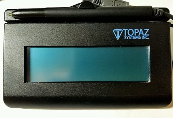 Topaz Signaturegem T-Lbk462-Hsb-R 1 X 5 Lcd Retroiluminada Signature Capture Pad Usb Conexión