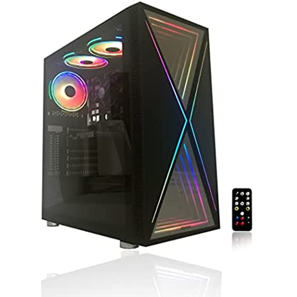 Alarco Intel I5 3.10 Ghz 8 Gb De Ram Disco Duro De 1 Tb Windows 10 Pro Listo Para Wifi Tarjeta De Video Nvidia Gtx 650 1 Gb 3 Ventiladores Rgb Con Control Remoto