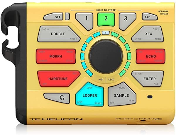 Tc Helicon Perform-Ve - Manipulador Voces Revolucionario Con Muestreo Controlado Por Paso Midi Sintetizador Voces Y Bucle De Tambor De Un Botón