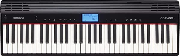 Roland GoPiano - Teclado Digital Con Paquete Educativo Con Altavoces Bluetooth Integrados Y Libro De Lecciones De Aventuras De Piano Faber (Go-61Pc)