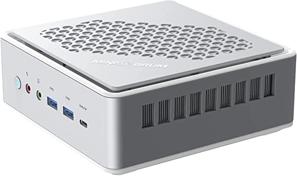 Minisforum Elitemini Hm90 Mini Pc Amd Ryzen 9 4900H Computadora De Escritorio Ddr4 De 32 Gb + 512 Gb Ssd Hdmi/Dp/Usb-C 4K A 60 Hz De Salida 2 Puertos Rj45 (1000/2500 Mbps) Amd Radeon Graphics 2X Hdd Ranura Mini Computadora