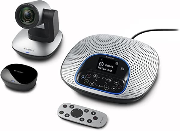 Logitech ConferenceCam CC3000e Sistema de Videoconferencia HD Todo En Uno, Cámara 1080p y Altavoz (Logitech 960-000982)