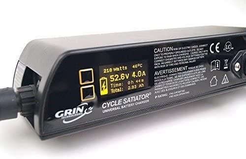 Grin Technologies Cycle Satiator - Cargador De Batería Eléctrico Programable Para Bicicleta - 24 36 48 52 V