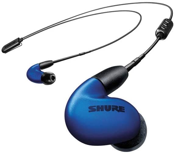 Shure Se846-Blu+Bt1 Auriculares Inalámbricos Con Aislamiento De Sonido Con Cable De Comunicación Habilitado Para Bluetooth