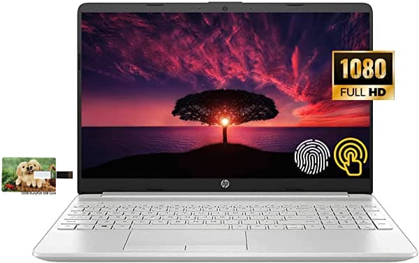 Notebook HP Business Último Modelo Pantalla Táctil HD De 15.6" Procesador Intel Core i3-1115G4 De 12 GB DDR4 RAM 512 GB SSD HDMI Wireless-AC Wi-Fi 5 Bluetooth 4.2 Plata Windows 10 Pro Tarjeta USB De Tela De 32 GB