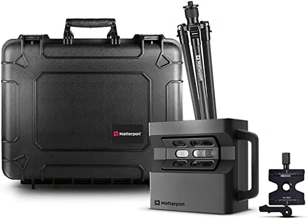 Matterport Paquete De Viaje Pro2 - Incluye Cámara 3D Pro2 Trípode Abrazadera Y Estuche De Transporte Duro Portátil De 20 Pulgadas Pro 2 + pince + trépied + petit étui